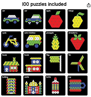 jr.Magnetic puzzles (age 5+) triangles | 500+ designs |