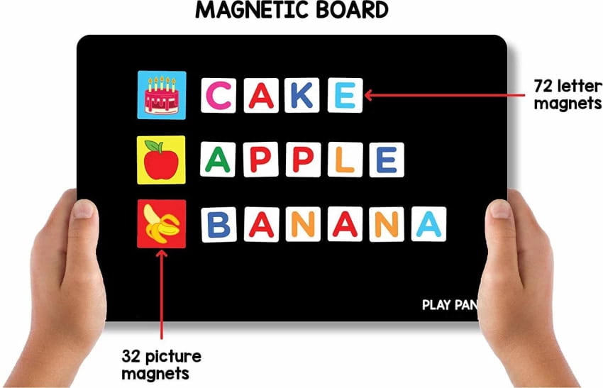 Magnetic spell foods (age 4+) 32 pictures | 72 letters Magnetic spell foods (age 4+) 32 pictures | 72 letters